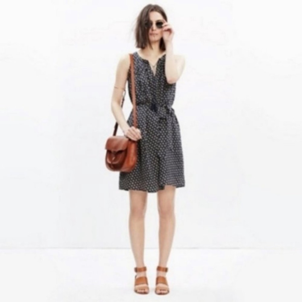 Madewell “Ville Coin” Silk Dress